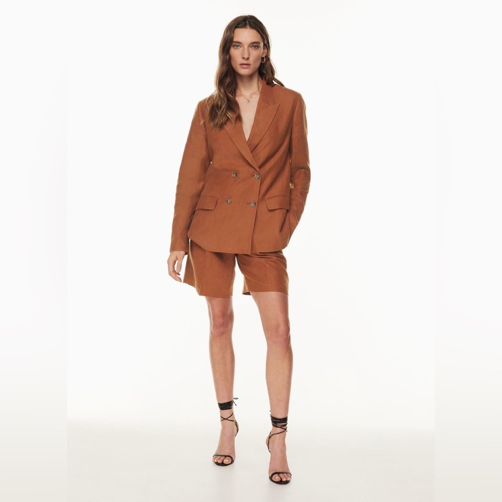 Aritzia Wilfred Destiny Linen Business Formal New Casual Spring Work Blazer 0